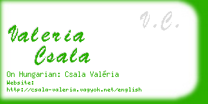 valeria csala business card